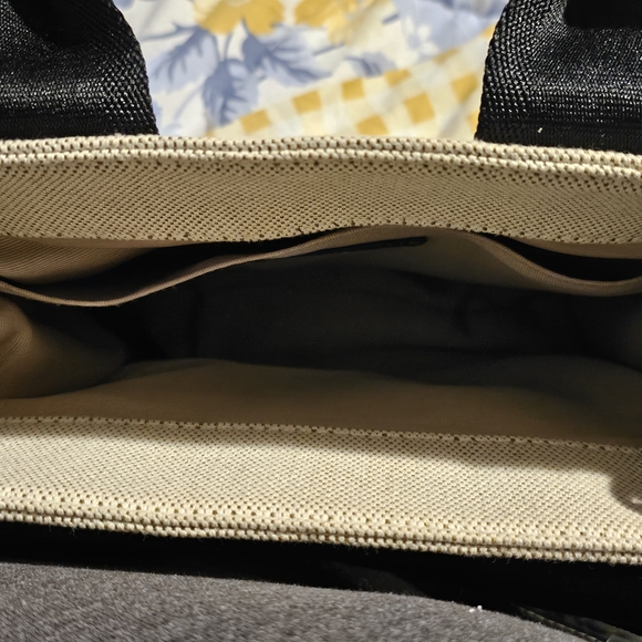 Beige and Black Women's Tote Bag - Picture 6 of 9